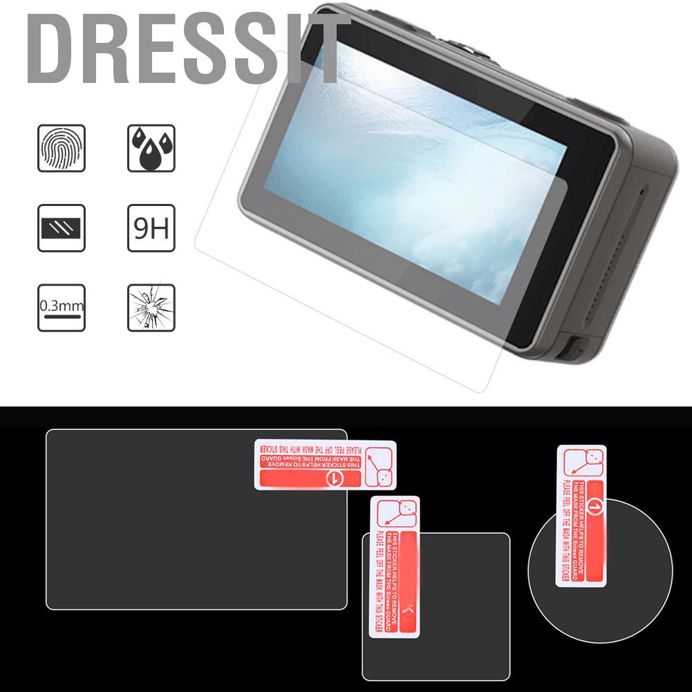 Dressit Screen Protector Tempered Glass Camera LCD Cover Film For DJI OSMO Action