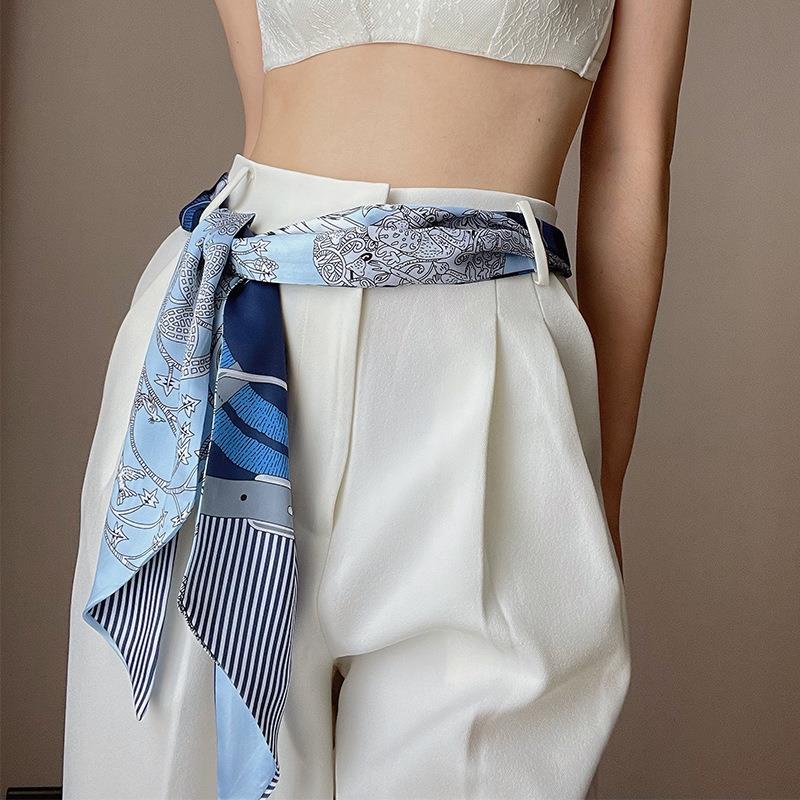 Dây Ruy Băng Vải Lụa Phối Ren Dùng Trang Trí Quần Jean/Áo Sơ Mi Thời Trang Cho Nữ
