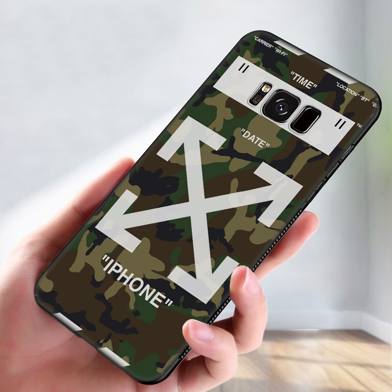 Samsung Galaxy S10 S9 S8 Plus S6 S7 Edge S10+ S9+ S8+ Casing Soft Case 4SF Army camouflage pattern mobile phone case