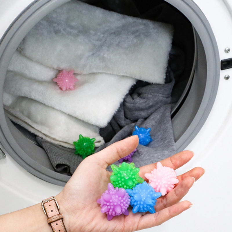 Bóng giặt quần áo silicon thay thế bột giặt là thẳng quần áo trong máy giặt