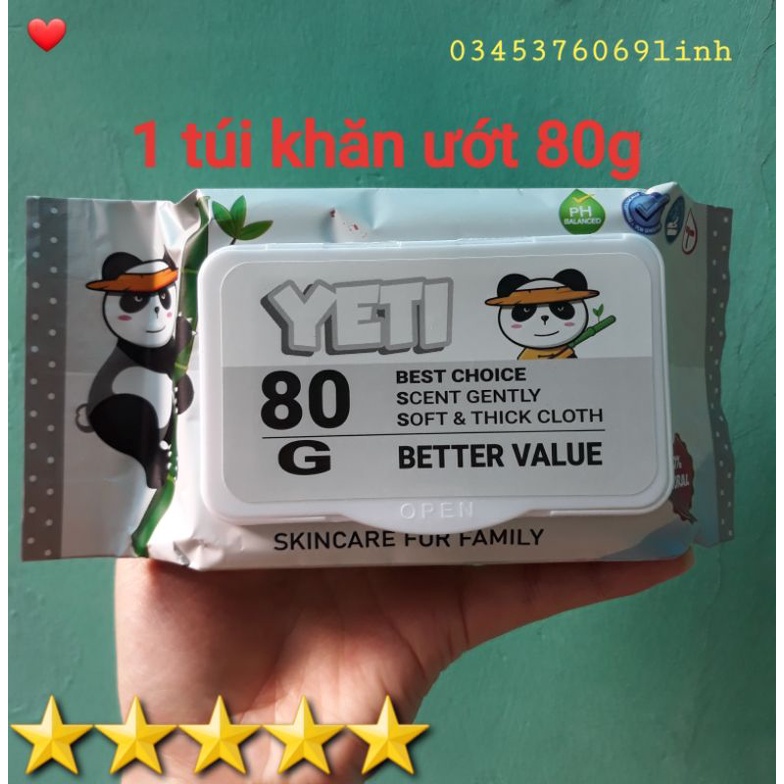 1 gói khăn ướt 80g (date 2024)