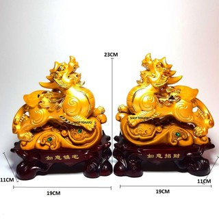TỲ HƯU CẶP PHONG THỦY 2897 CAO 23CM