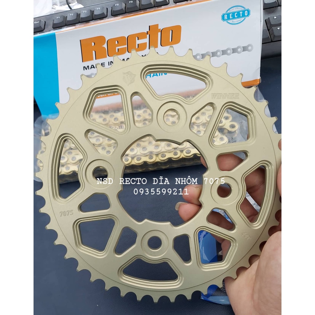 NSD WINNER  dĩa nhôm 7075 nhong sên RECTO15-44-124L