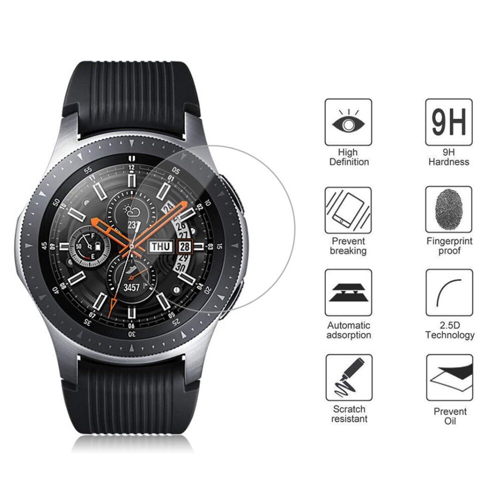 Set 3-1 Kính Cường Lực 46mm 42mm Bảo Vệ Màn Hình Đồng Hồ Samsung Galaxy Watch3 Watch 3 45mm 41mm