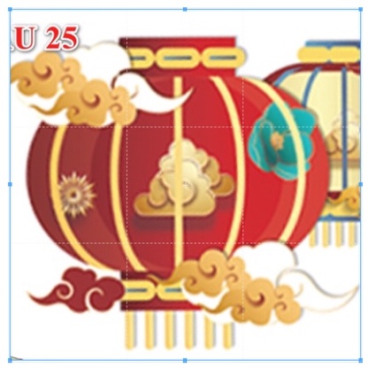 Cờ treo trang trí tết mẫu 25