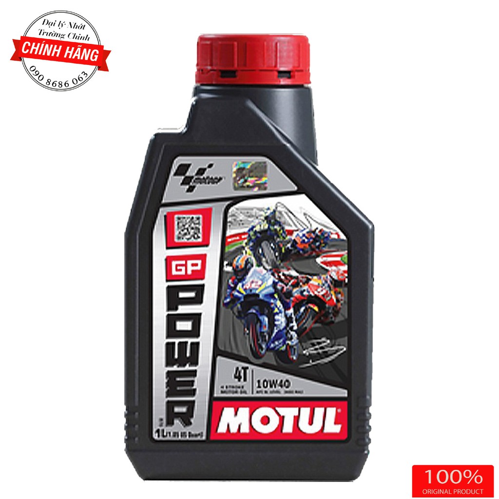 Nhớt Motul GP Power 4T 10W40 dành cho xe số, tay côn