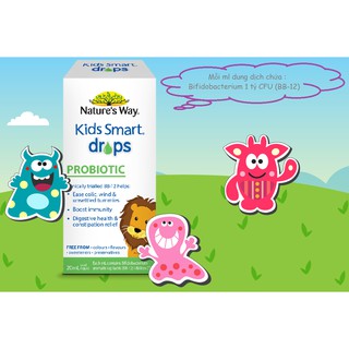Nature's Way Kids Probiotic bổ sung men vi sinh tốt cho hệ tiêu hoá của bé