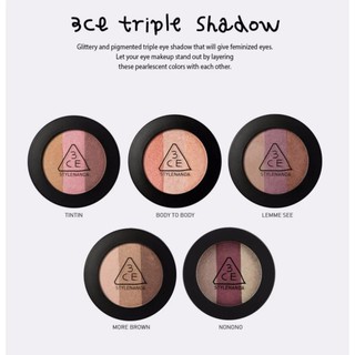 Phấn mắt dạng nén phối 3 màu 3CE Triple Shadow
