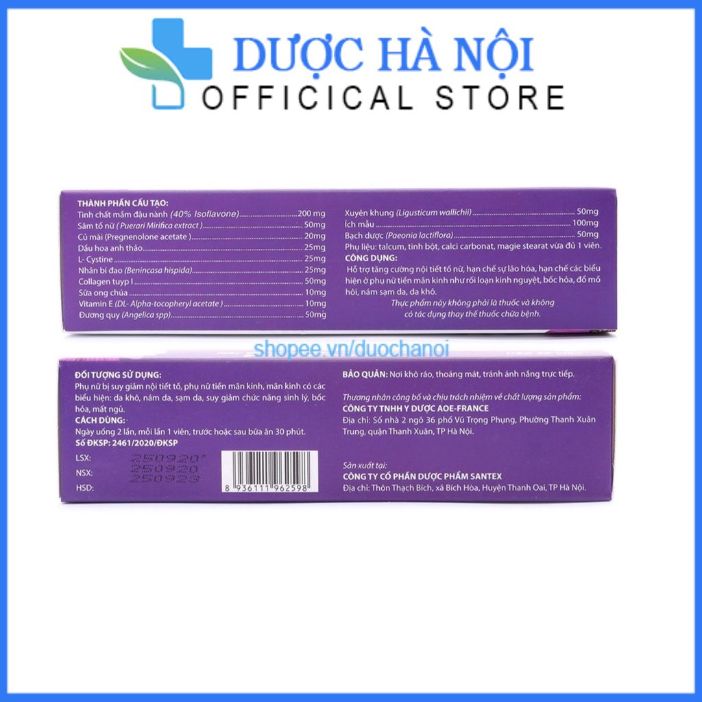 Viên uống đẹp da Sâm tố nữ Queen Spa  trắng da giảm lão hóa , ngừa nám tàn nhang hộp 30 viên