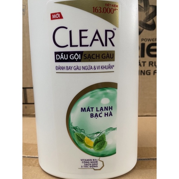 Dầu gội sạch gàu Clear mát lạnh bạc hà 1.4kg (xanh dương)