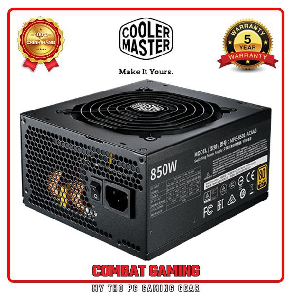 Nguồn COOLER MASTER MWE GOLD 850 V2 Full modular