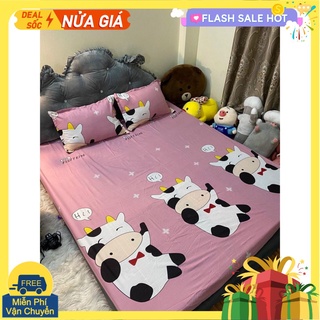Bộ ga gối Drap 1m2,1m6,1m8 Cotton Poly Vikona mã 05