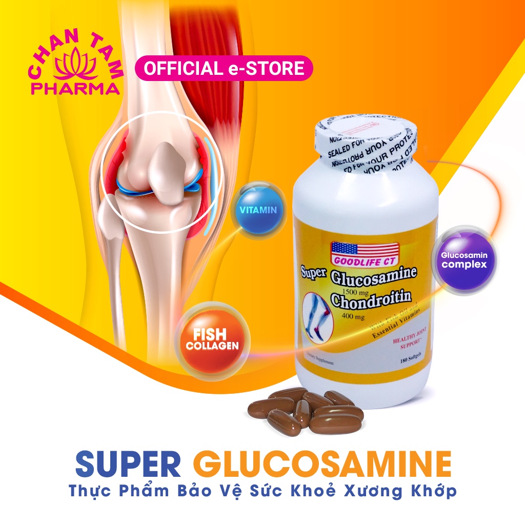 Viên uống hỗ trợ xương khớp, đau nhức xương khớp, bổ khớp Super Glucosamine