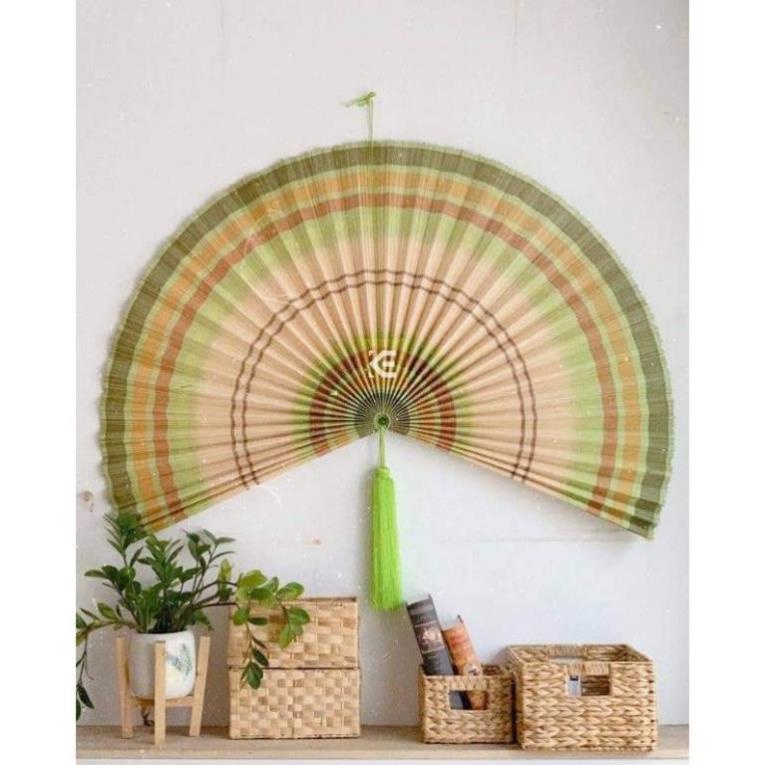 Mành tre quạt decor- Quạt tre/quạt lá nan tre/quạt tăm mành/quạt mành tre, giao mẫu ngẫu nhiên - quạt mành tre