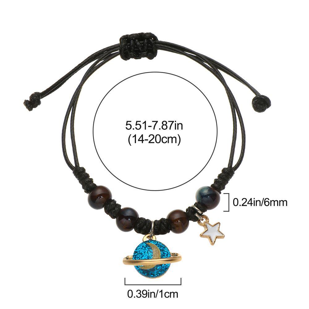 Lay Vòng Tay Chuỗi Hạt Hành Tinh Vũ Trụ Mặt Trăng Ngôi Sao Thời Trang Làm Bằng Tay Cho Học Sinh