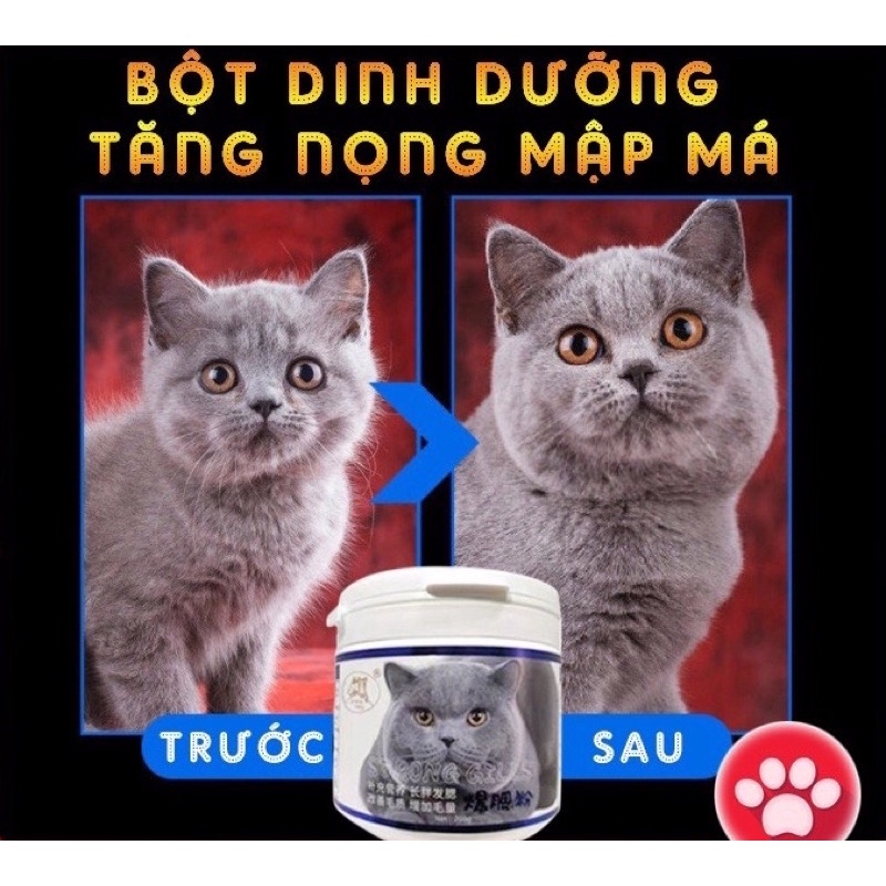 Bột Tăng Nọng - Phom Mặt Bánh Bao Cho Mèo Friend Baby Strong Gills 200g - Tăng Nọng Cho Mèo+ - BOMPET