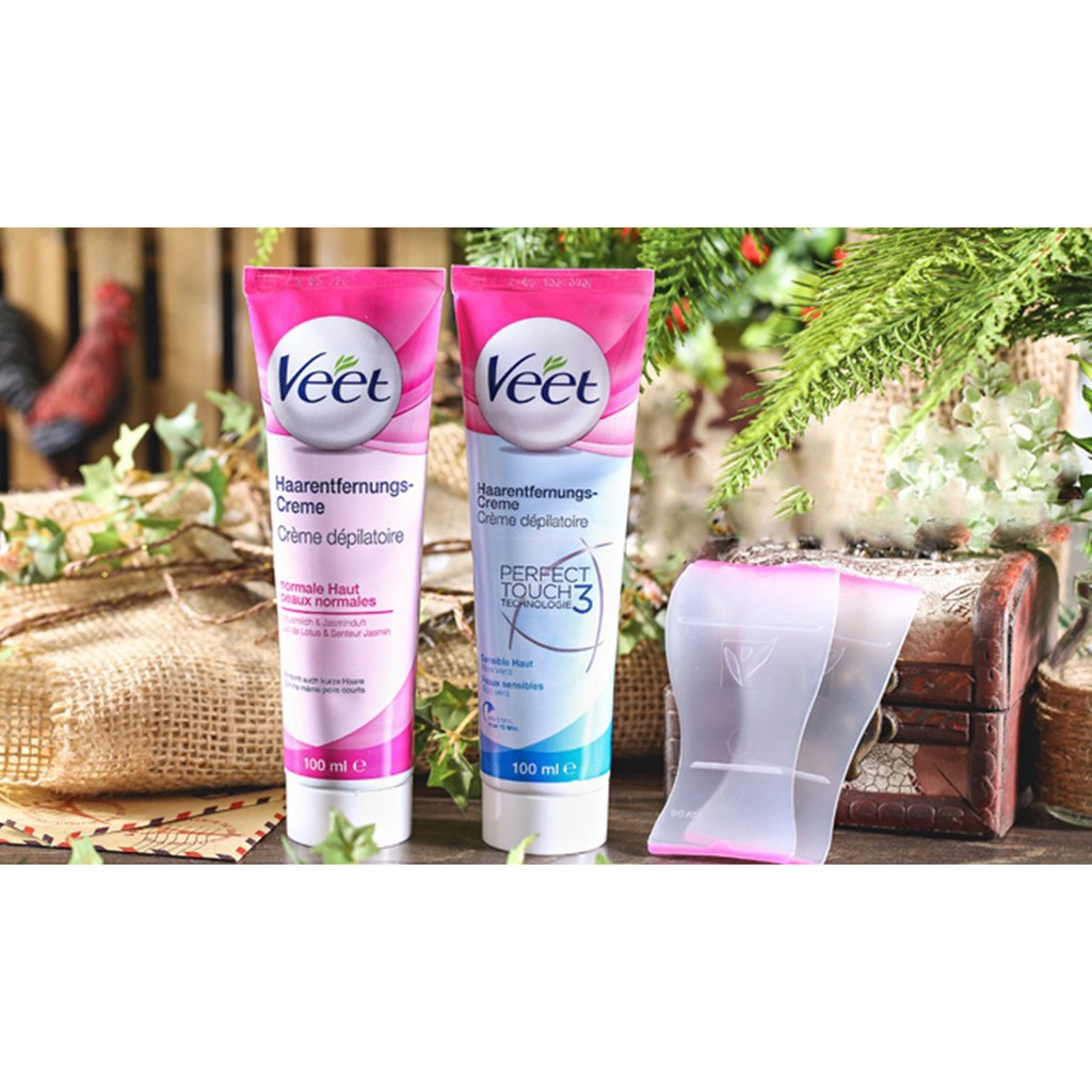 Kem Tẩy Lông Veet Màu Xanh/ Màu Hồng Hair Removal Cream Silk & Fresh 100ml KBeauty