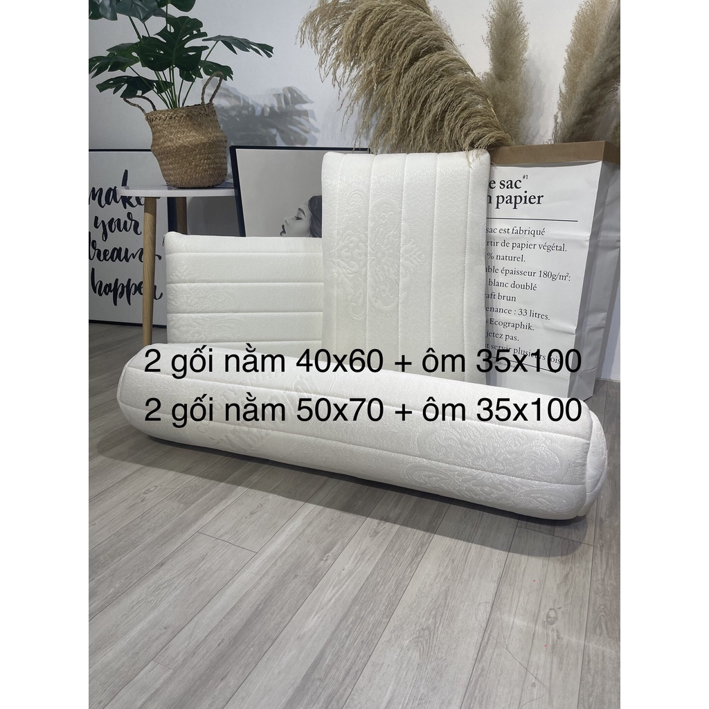 Gối Foam cao cấp Chính Hãng - Thắng Lợi. Gối được thiết kế trẻ trung, sang trọng. 2 combo gối foam