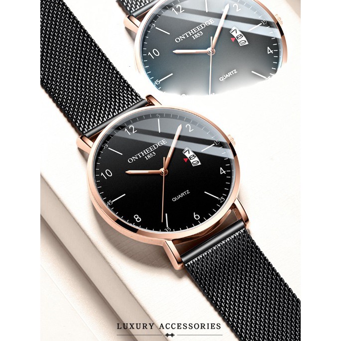 Đồng hồ nam dây lưới thép clasical Ontheedge RZY035 (fullbox) | BigBuy360 - bigbuy360.vn