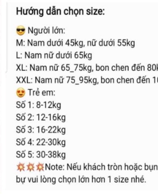 Đồ nhóm đi biển đủ size