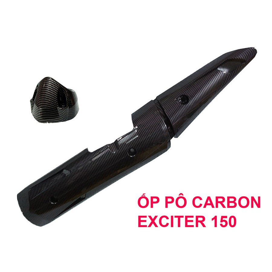 Ốp pô exciter 150, nguyên bộ vỉ che hàng cacbon (ôp pô exciter)  nhiều sự lựa chọn hàng zin hoặc hàng 1:1