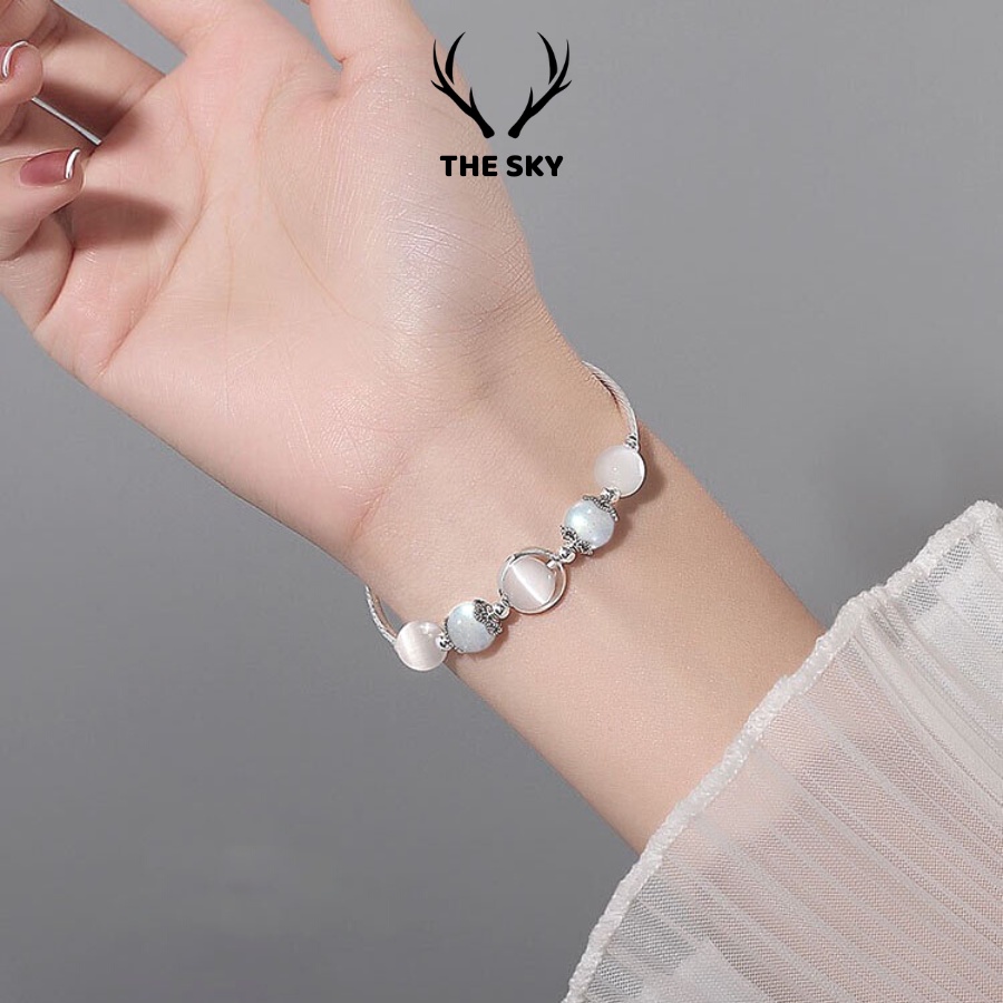 Vòng tay đôi, vòng phong thuỷ đá Obsidian tượng trưng cho sự hộ mệnh toàn vẹn freesize dành cho nam và nữ VT1016