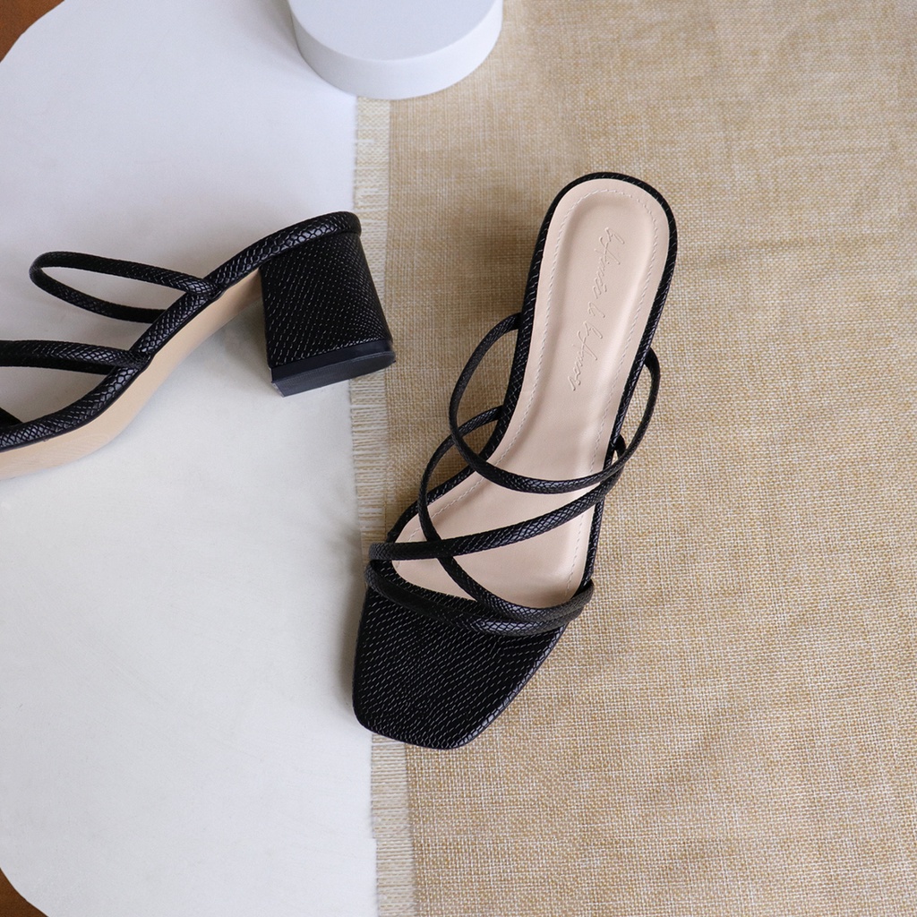 Sandal nữ cao gót quai mảnh đế vuông mũi vuông cao 5 cm thời trang bAimée &amp; bAmor - MS1661 01