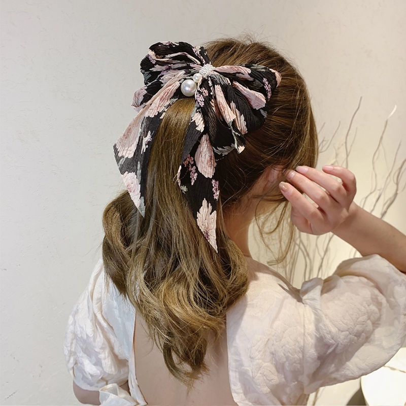 Kẹp Tóc Nơ Lớn Kiểu Hàn Quốc Cho Nữ