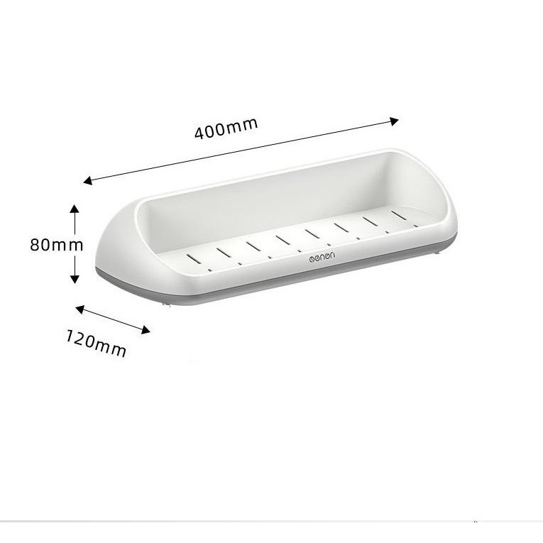 Kệ gia vị dán tường nhà bếp Oenon-Giá để đồ nhà tắm chất liệu nhựa ABS cao cấp lắp đặt dán tường siêu chắc-KitchenDecor