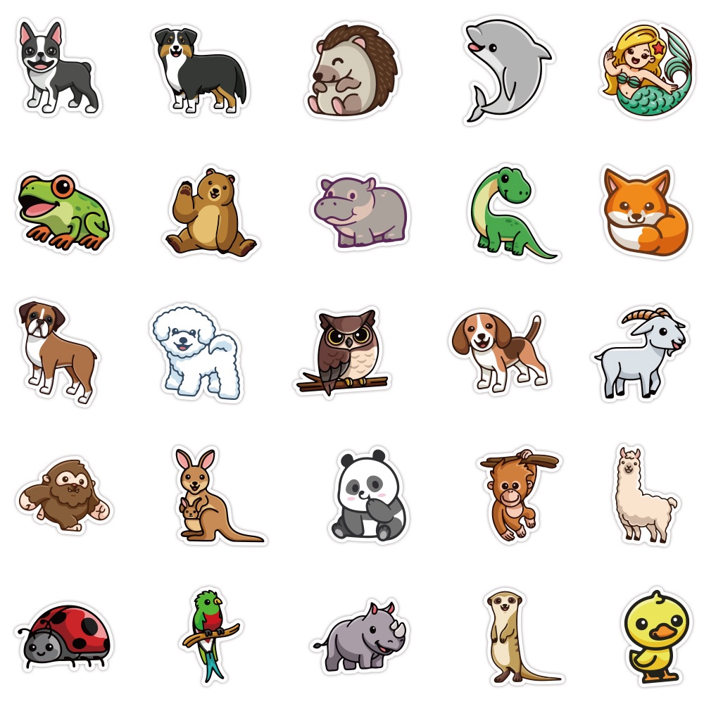 Sticker động vật cute giá rẻ TiMon hình dán dễ thương nhãn dán màu ...