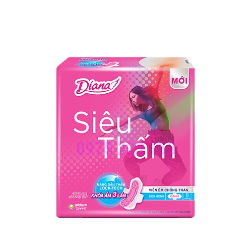 Băng Vệ Sinh Diana đủ loại (có cánh, không cánh, ngày và đêm)