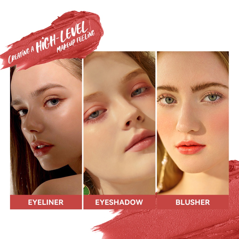 Sace LADY High Pigment Blush Silky Long Lasting Cheek Cosmetic Nhẹ Đất sét Phấn má hồng Trang điểm mặt