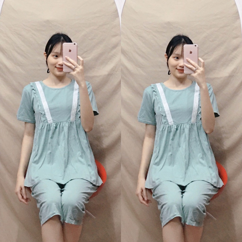 [Sale sốc] Bộ Bầu Thời Trang Mùa Hè Chất Mát (freesize)