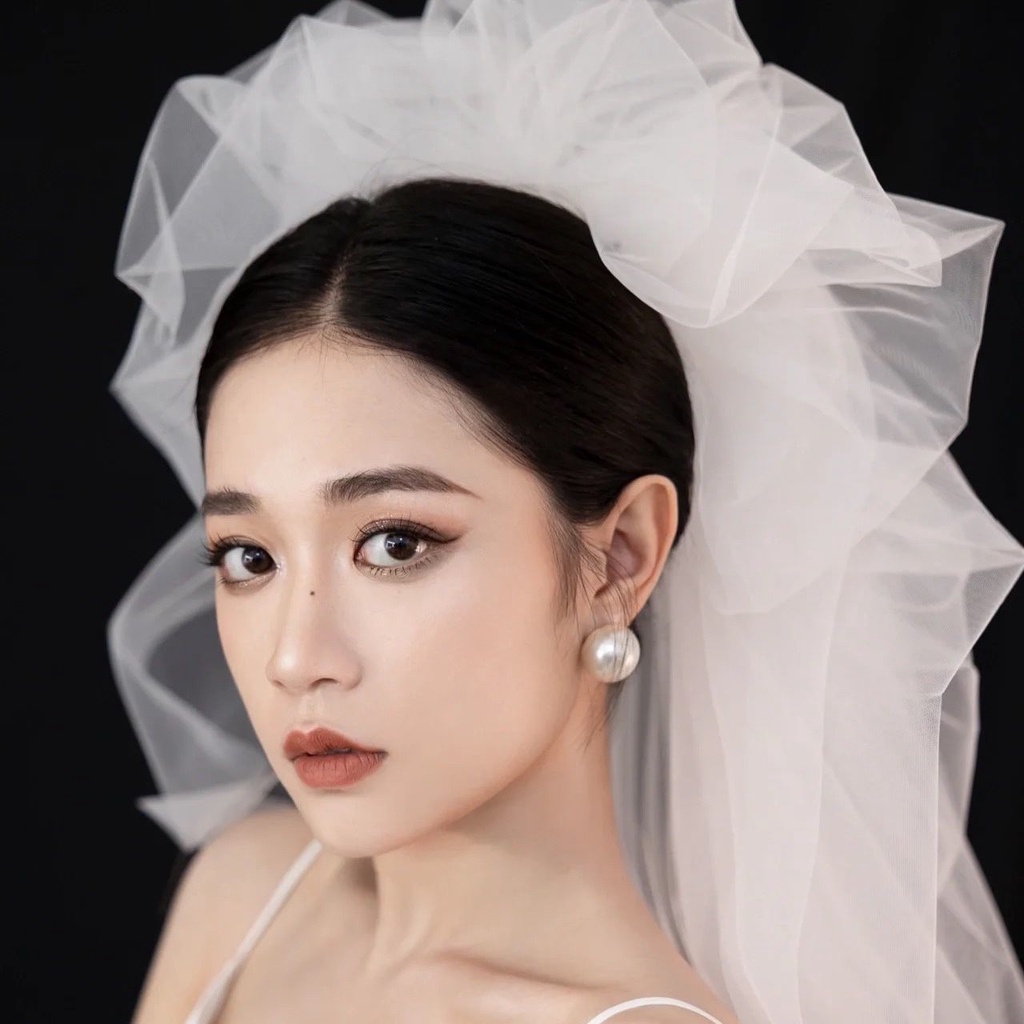 [Aishang Đẹp Phụ Kiện] Khăn Gạc Nhám Vải Gạc Mạ Điện Làm Phụ Kiện Chụp Ảnh Cưới Phong Cách Cô Dâu