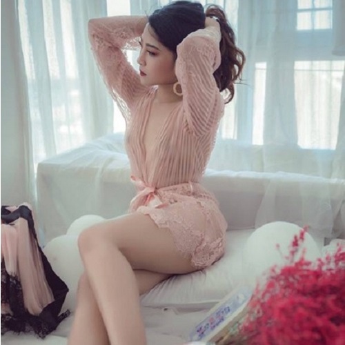Áo choàng ngủ ren sexy ACR004 - Ivyshop