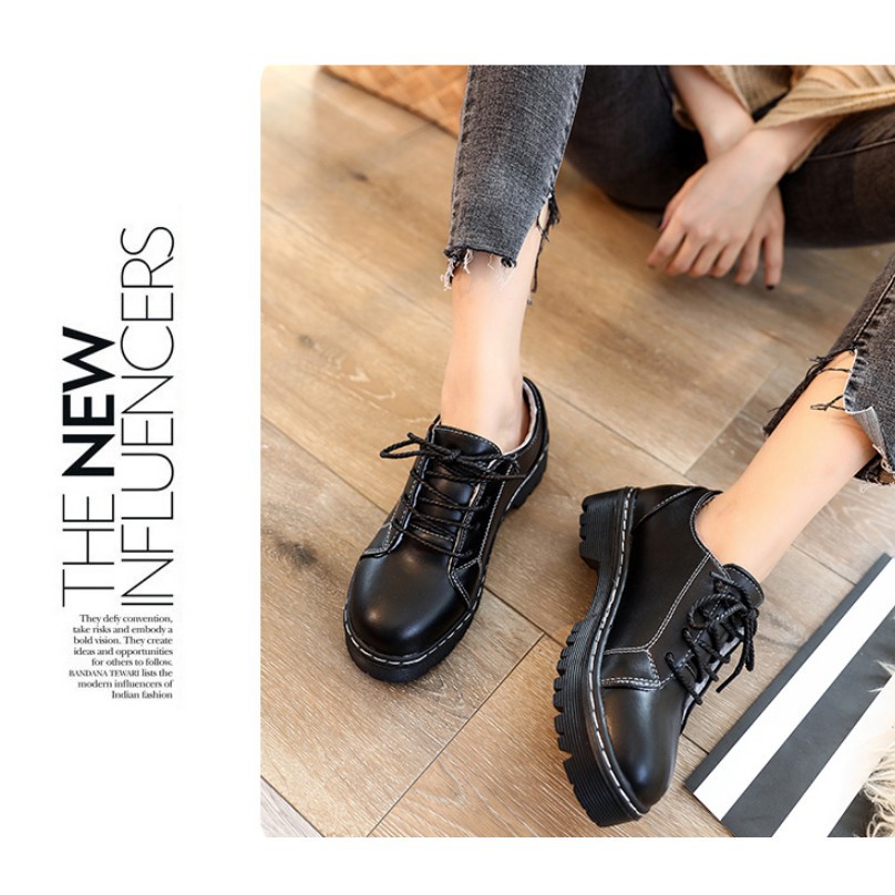 Ulzzang Baalsstock Giày Nữ Da Thời Trang Hàn Quốc CP382 order order 3 tuần | BigBuy360 - bigbuy360.vn