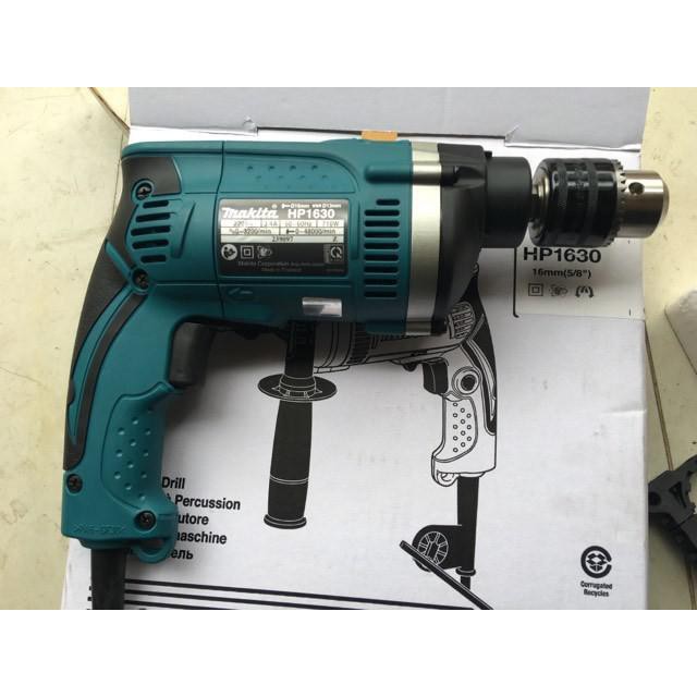 Máy khoan bê tông MAKITA 13mm - HP 1630 - khoan tường - gỗ - kim loại - đầu cặp 13mm