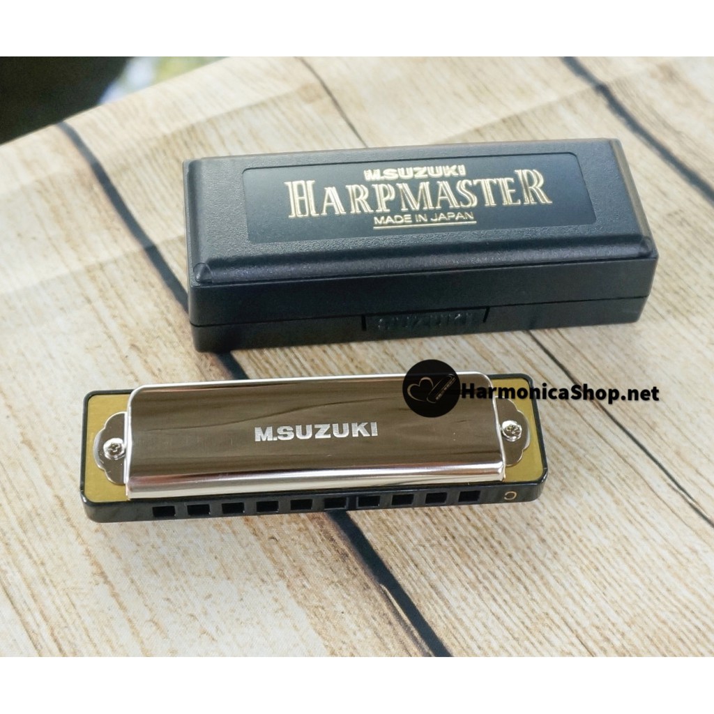 Kèn harmonica 10 lỗ Suzuki Harpmaster của Nhật chính hãng