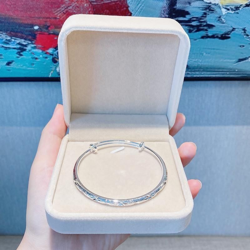 Vòng tay đôi nam nữ Vòng Tay Bạc 999 Gypsophila Nhật Bản Và Hàn Quốc Mới Cho Nữ Sinh