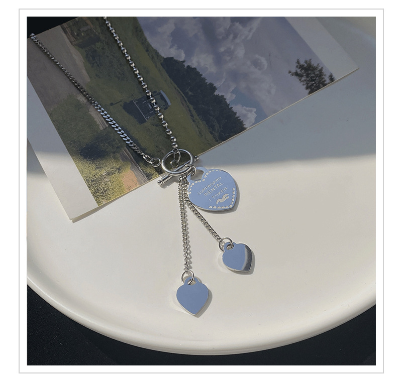 Dây Chuyền Bằng Thép Titan Mặt Chữ Love Phong Cách Hàn Quốc Thời Trang Thu Đông 22758