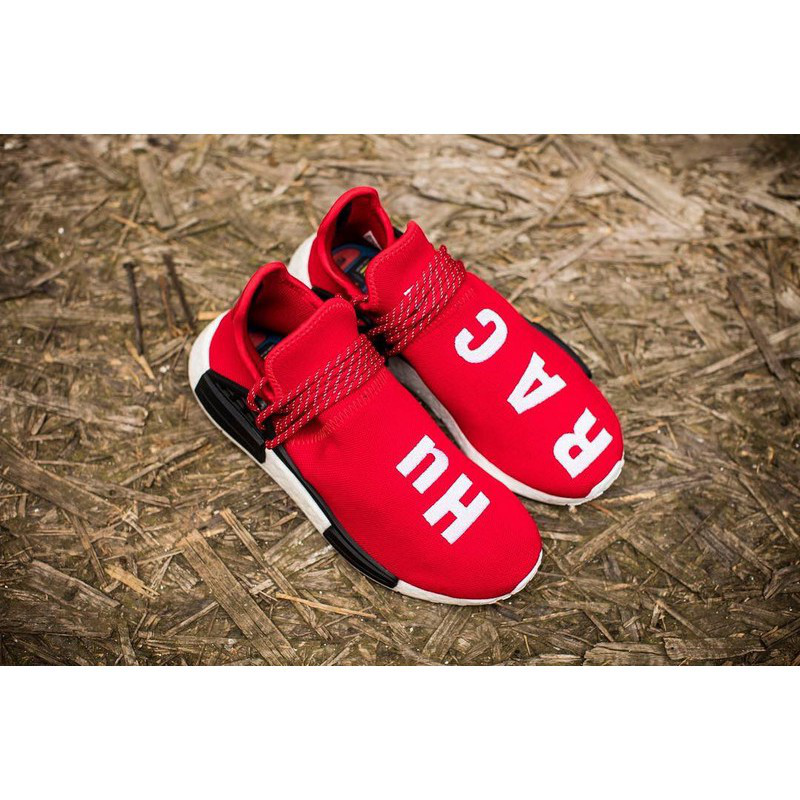 Giày PHARRELL WILLIAMS X ADIDAS NMD HUMAN RACE RED wwmP