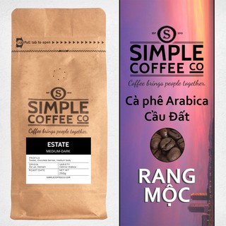 Cà phê Arabica Đà Lạt rang nâu (Med-dark Roast) - Simple Coffee - Cà phê xay Cà phê hạt Whole beans coffee Ground Coffee