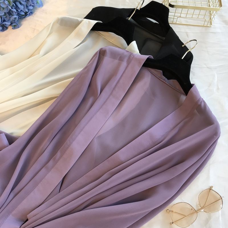 Áo Khoác Mỏng Dáng Dài 12.16 Thời Trang Đi Biển | BigBuy360 - bigbuy360.vn