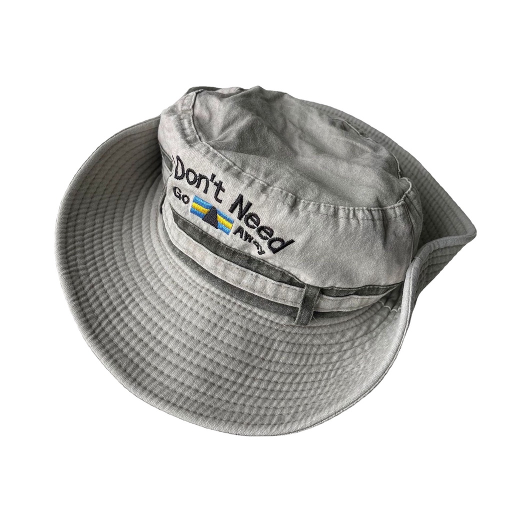 Nón Bucket Thêu Chữ Phong Cách Nhật Bản Dành Cho Nam Nữ