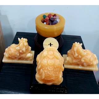 Combo bát tụ bảo đại lộc tỳ hưu thiềm thừ 10cm chiêu tài hút lộc