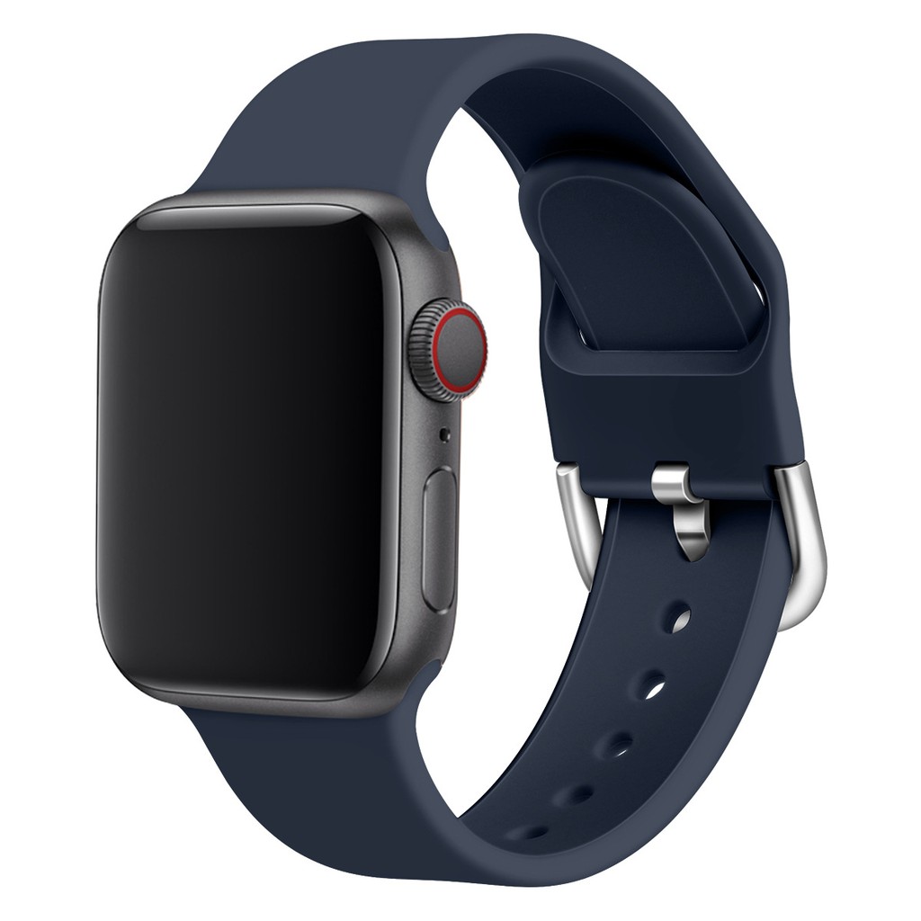 Dây Đeo Silicon Khóa Chữ D Cho Đồng Hồ Thông Minh Apple Watch 1 / 2 / 3 / 4