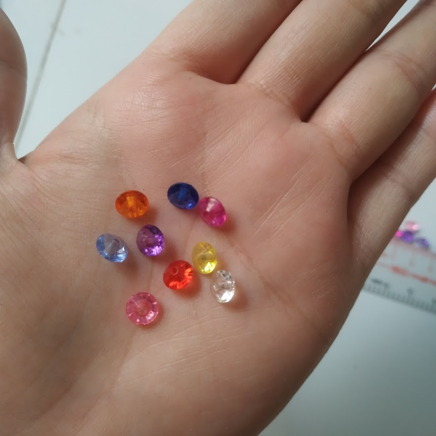 10gr hạt nhựa dĩa bay 6mm nhiều màu - Nguyên liệu làm vòng tay, handmade