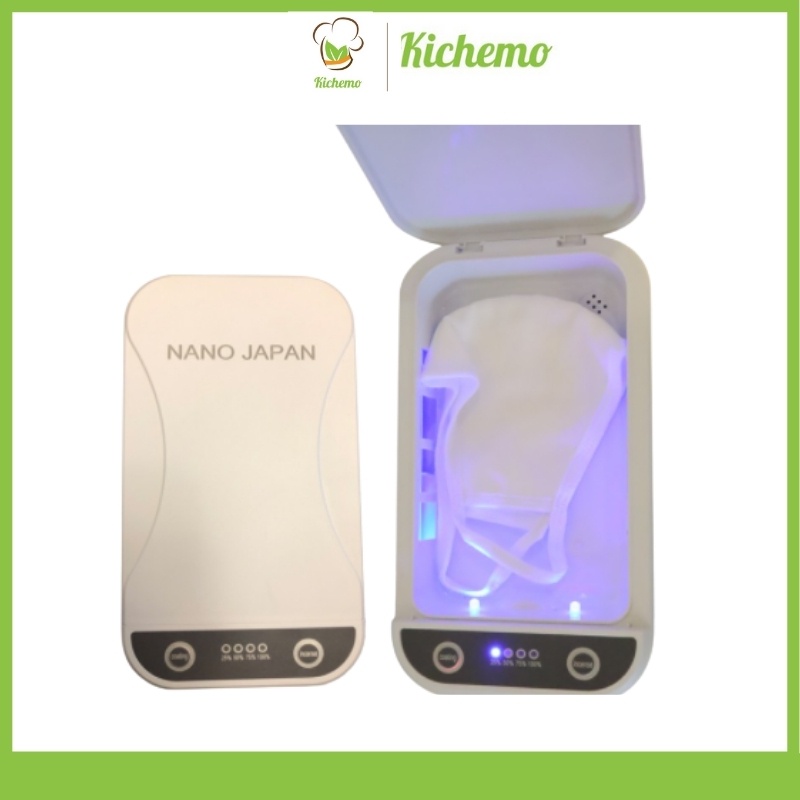 Máy Khử Trùng Khử khuẩn Tiệt Trùng UV NANO JAPAN Khử Trùng Nail Điện Thoại Khẩu Trang - Kichemo MKT1