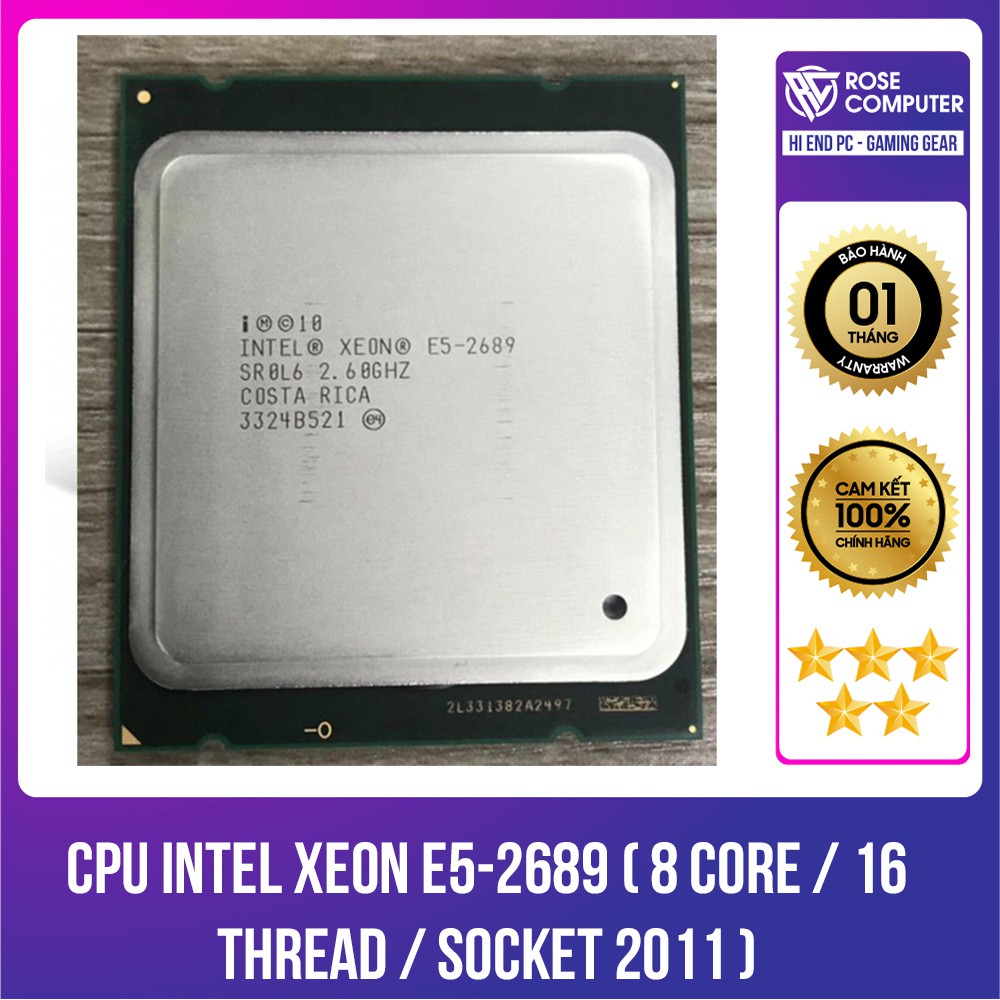 CPU INTEL XEON E5-2689 ( 8 Core / 16 Thread / Socket 2011 )