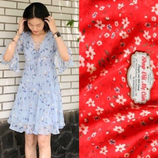 Đầm voan xoè form suông Miumiu